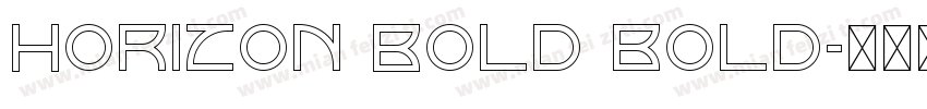 Horizon Bold bold字体转换